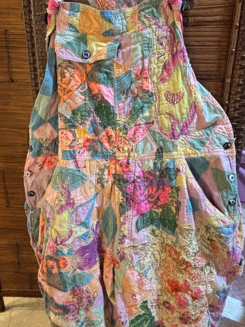 Magnolia Pearl Graphic Love Overalls - Picture 3 of 14